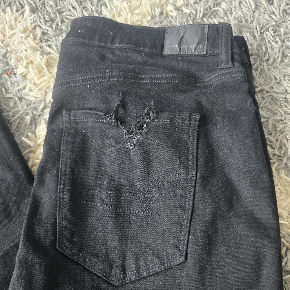 American Eagle Outfitters Black Skinny Jeans - Picture 5 of 8